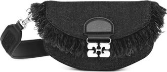 Ganni Borsa a tracolla denim - Nero