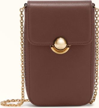 Furla Sfera Vertical Crossbody S Cioccolato Brown Sidney Calf Leather Woman