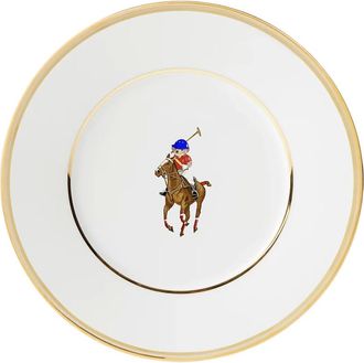 Ralph Lauren Home, Dames, Wit, ONE Size, Polo Bear Plate & Bowl Gift Set