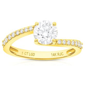 Vir Jewels 2 cttw Lab Grown Diamond Engagement Ring in 14K Yellow Gold For Women