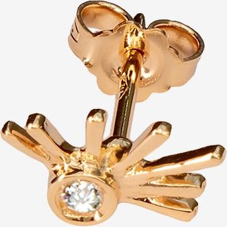 GbyG Einzelner Roségold-Ohrstecker mit Diamant Demi