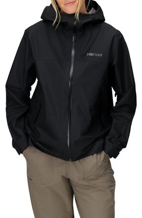 Marmot Minimalist Pertex Waterproof Hooded Jacket in Black at Nordstrom, Size X-Small