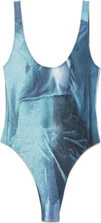 Jean Paul Gaultier Trompe Loeil-Print Swimsuit - Womens - Other Materials/Polyester/Polyamide