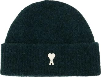Ami De Coeur Beanie - unisex - Hoeden - Groen - ONE Size - Wol - Accessoires