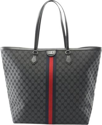 Balenciaga Pre-owned Vintage Monogram Tote Bag - Dames - Vintage Shopper - Zwart - ONE Size - Vintage