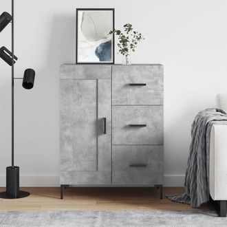 vidaXL Vidaxl - Aparador De Madera De Ingenier&iacute;a Gris Hormig&oacute;n 69,5x34x90 Cm