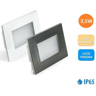 Trade Shop Trade Shop Traesio - Trade Shop - External Led Steel Faretto 3.5w Cassetta 503 Ip65 230v Luz