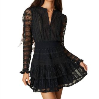 LoveShackFancy Elio Dress In Black