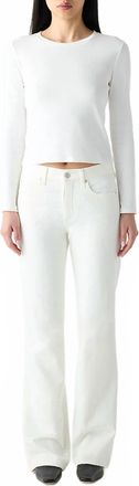 Amo Marcenia 90S Flashback Fit Jean In Eggshell