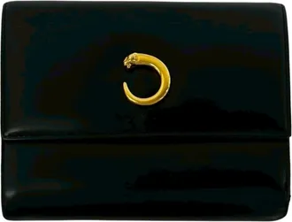 Cartier Black Leather Wallet (Tri-Fold) (Pre-Owned)