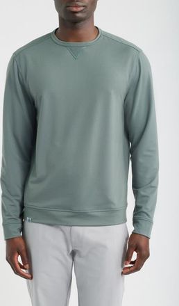 Johnnie-O Willard Crewneck Sweatshirt in Evergreen at Nordstrom, Size Xx-Large