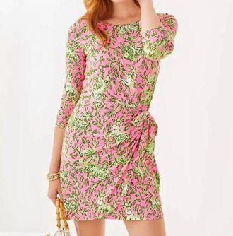 Lilly Pulitzer Blaise 3/4 Sleeve Romper In Multicolor