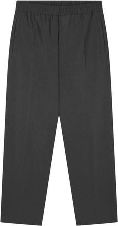 Olaf Hussein Slim Elasticated Pant - Heren - Straight fit broeken - Grijs - S - Broeken