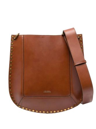 Isabel Marant Oskan studded cross body bag - Brown