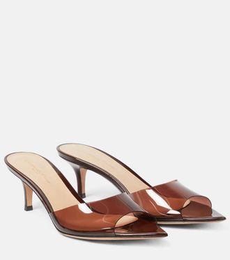 Gianvito Rossi Mules Elle 55 in TPU e vernice