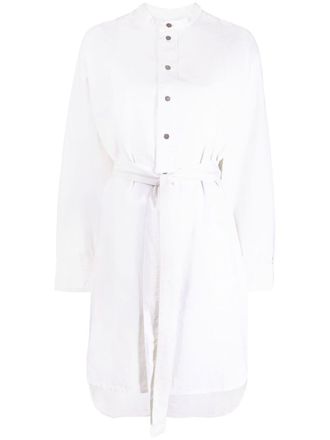 Victoria Beckham Jurk met gestrikte taille - Beige