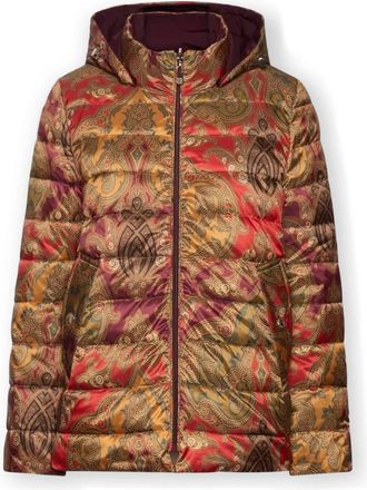 Elena Miro Omkeerbaar Jas met Print - Dames - Winterjassen - Rood - 7XL - Polyester - Jassen