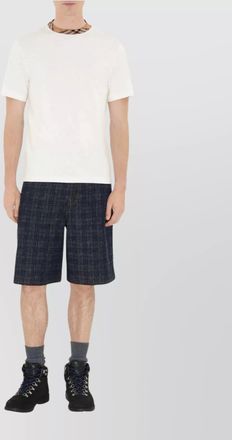 Burberry check trim t-shirt short sleeves