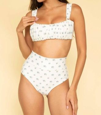 Montce Swim Victoria Bikini Top In Heidi Floral