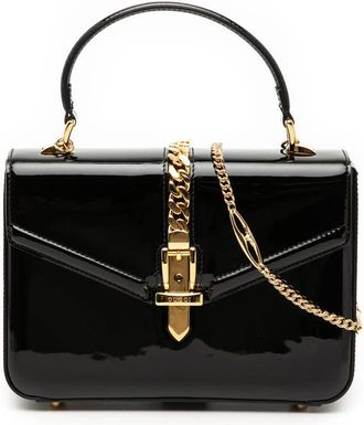 Gucci Pre-owned Gucci Mini Patent Sylvie 1969 Top Handle Bag Ladies FPCWKE4VXAM5MT82