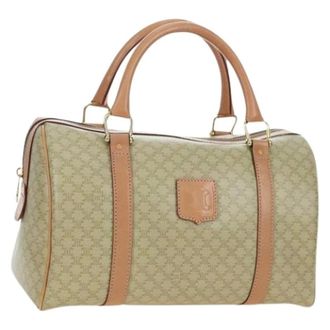 Celine Pre-owned Handbags, female, Beige, Size: ONE SIZE Pre-owned Vintage Boston Bag