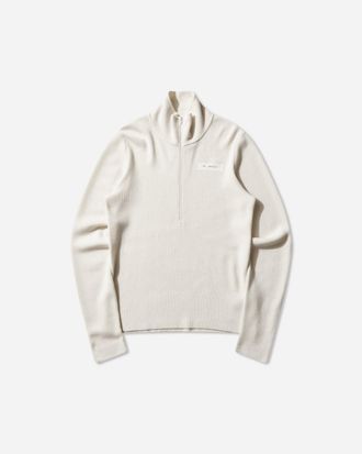 Maison Margiela Men s Half-Zip Knit Top Off White