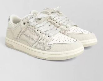 Amiri glitter sequin skeleton low top sneakers