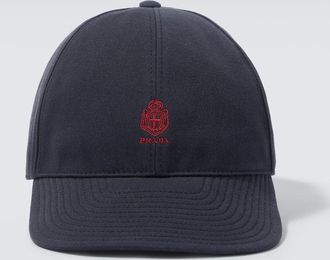 Prada Logo canvas baseball cap