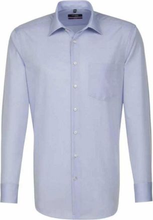 Seidensticker Heren, Overhemden, Blauw, Maat: 8XL