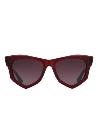 Dita Eyewear Obsidion geometric-frame sunglasses - Red