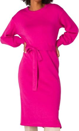 Yest Philomijin Sweater Dress In Fuchsia