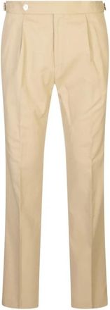 HUGO BOSS H-Perino Broek - Heren - Nette broeken - Beige - L - Katoen - Broeken