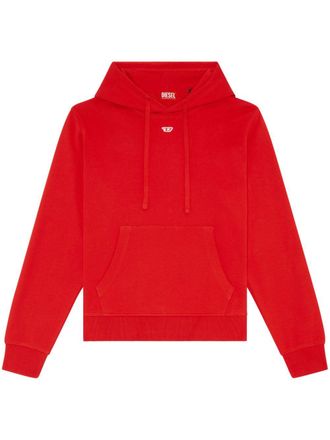 Diesel S-Ginn-Hood-D logo-appliqué hoodie - Red