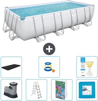 Bestway Piscina Bestway Power Steel Rectangular - 549x274x122 Cm - 8-piezas S570