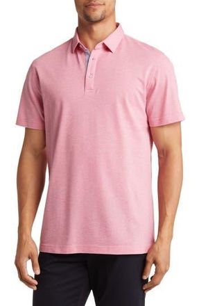 Lorenzo Uomo Trim Fit Short Sleeve Polo in Pink at Nordstrom Rack, Size Medium