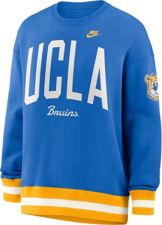 Nike Jordan UCLA Legacy Nike Womens College Pullover Crew in Blue | 040H0K9TUCV-V89