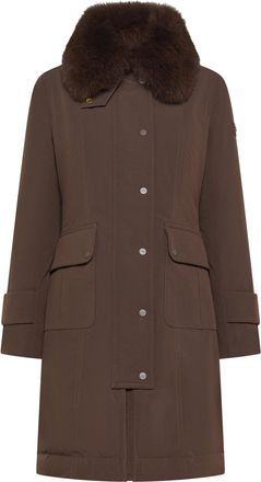 Peuterey Chicory Coffee Rakid Srtr Grs Fur Recycled Jacket