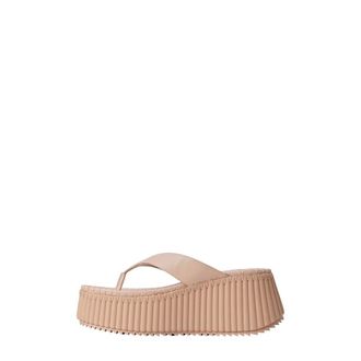 Chlo&eacute; Wedges, female, Beige, Size: 10 US Nama Wedge Sandals
