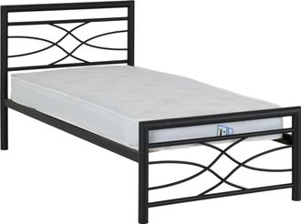 Seconique KELLY 3 SINGLE BED - BLACK - SECONIQUE | TJ Hughes