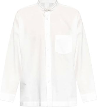 Homme Plissé Issey Miyake Camicia con colletto alla coreana - Bianco