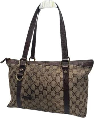 Gucci Pre-owned Handbags, female, Brown, Size: ONE SIZE Pre-owned Vintage Handbag