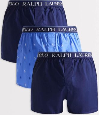 Polo Ralph Lauren Confezione da 3 boxer corti blu multicolore