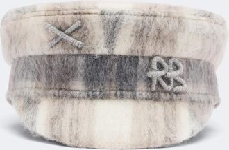 Ruslan Baginskiy Wool and mohair-blend newsboy cap