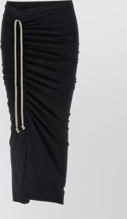 Rick Owens skirt drawstring detail gathered waistband