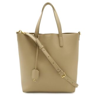 Saint Laurent Beige Leather Tote Bag (Pre-Owned)