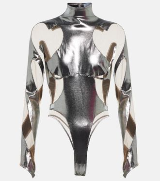 MUGLER Rodeo paneled bodysuit