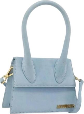 Jacquemus Pre-owned Mini Hand Bag - Dames - Vintage Mini Tas - Blauw - ONE Size - Su&egrave;de - Vintage