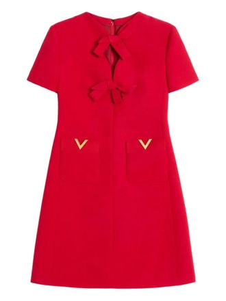 Valentino Garavani Abito corto Crepe Couture - Rosso