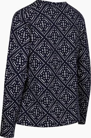 Trespass Womens Trespass Womens/Ladies Daniela Patterned Long-Sleeved Top - Navy - Size: 18/20