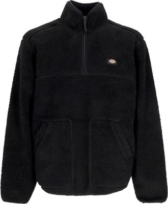 Dickies Sherpa High Neck Quarter Zip Sweatshirt - Heren - Vesten met rits - Zwart - XL - Polyester - Hoodies & sweatvesten
